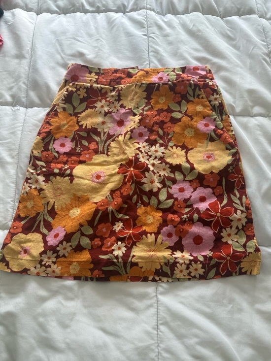 Princess Highway Dresses & Skirts - Princess Highway Floral Mini Skirt in Rust, Yellow and Pink